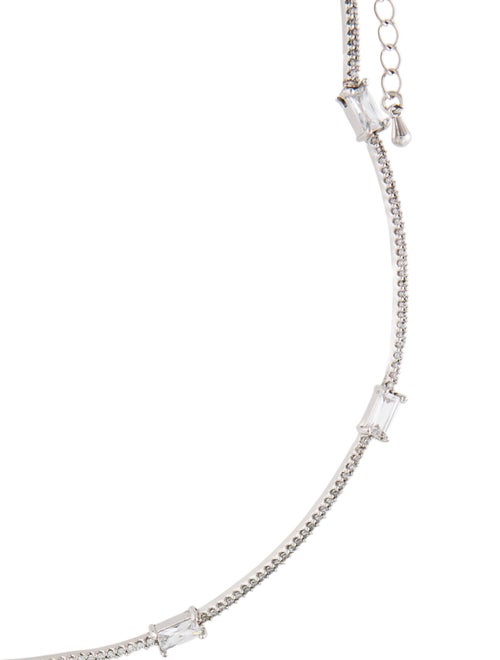 Fallon Baguette Bar Collar Necklace