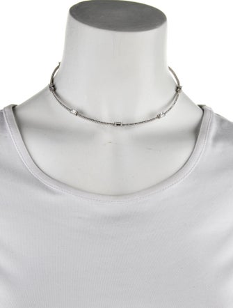 Fallon Baguette Bar Collar Necklace