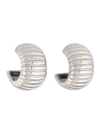 Fallon Gigi Ribbed Hoop Earrings