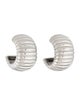 Fallon Gigi Ribbed Hoop Earrings