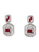 Fallon Cubic Zirconia Deco Drop Earrings
