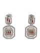 Fallon Cubic Zirconia Deco Drop Earrings