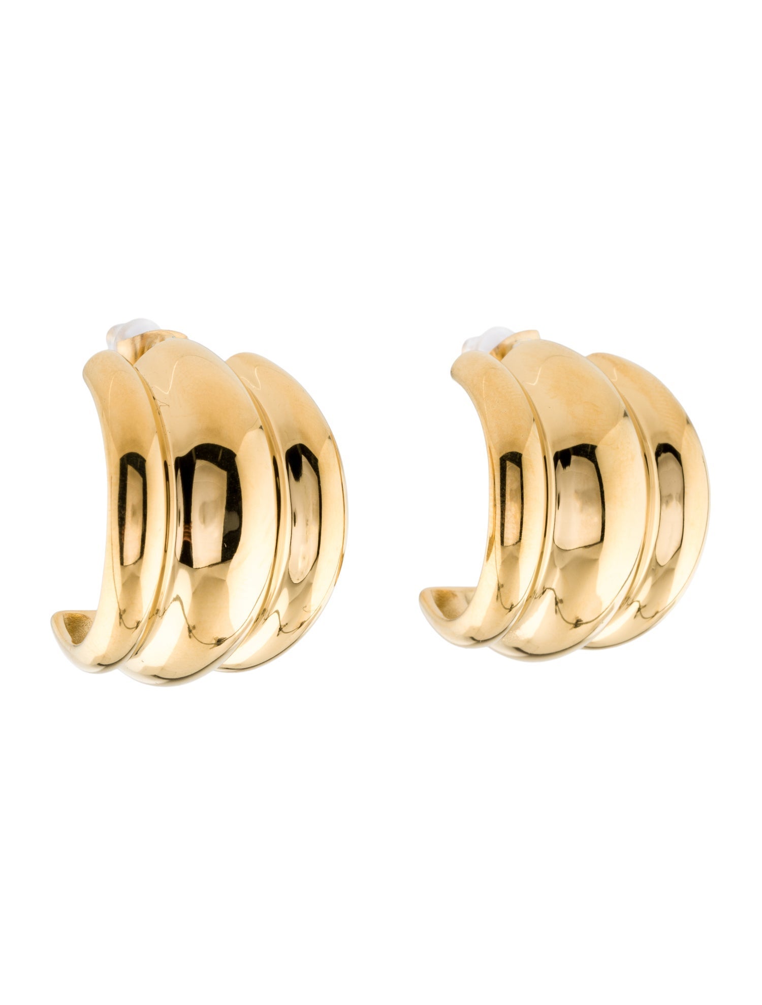 Fallon Camilla Ribbed Hoop Earrings
