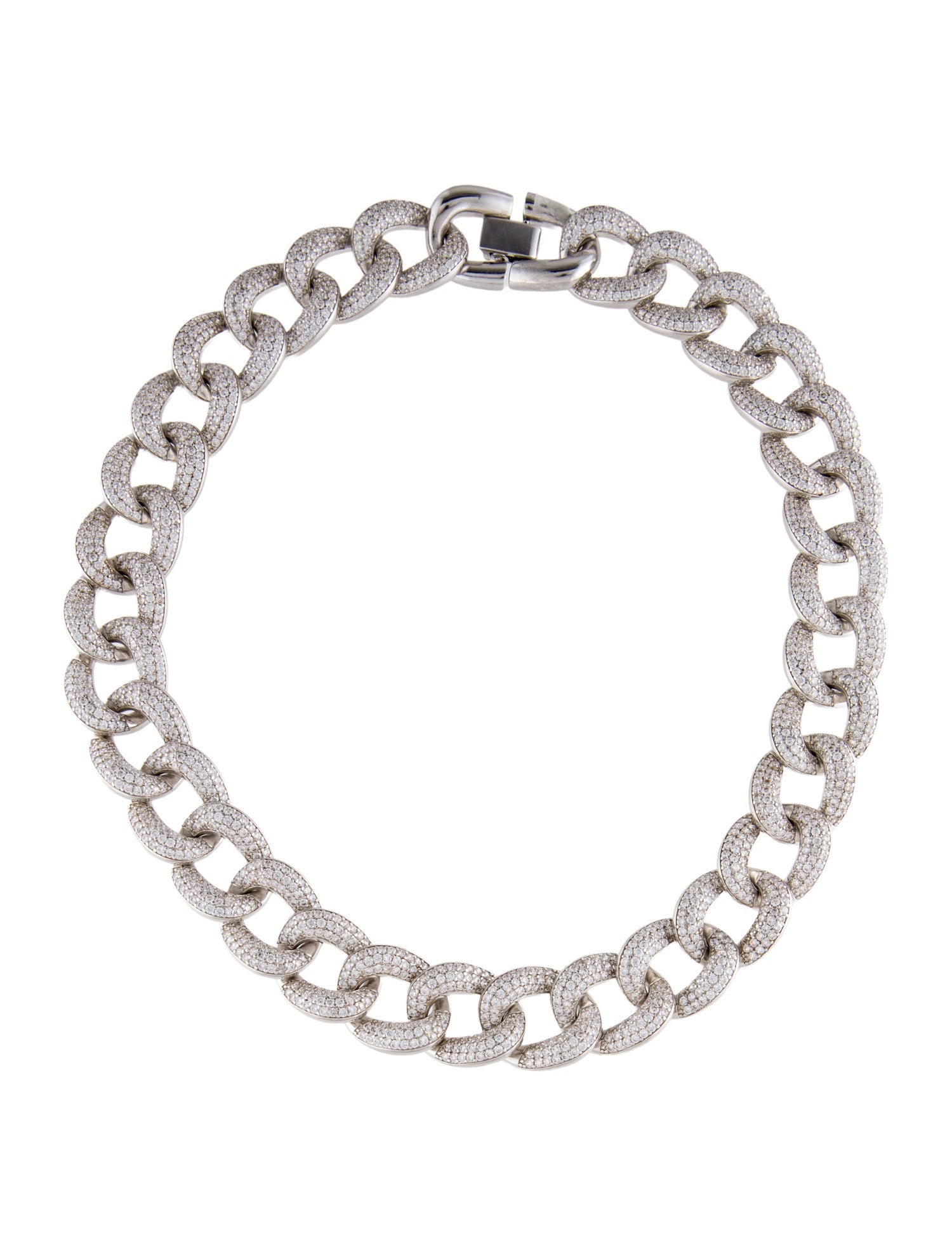 Fallon Cubic Zirconia Armure Chain Necklace