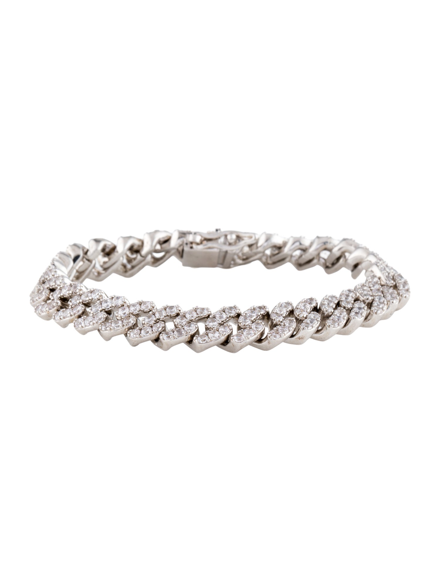 Fallon Cubic Zirconia Swag Link Bracelet