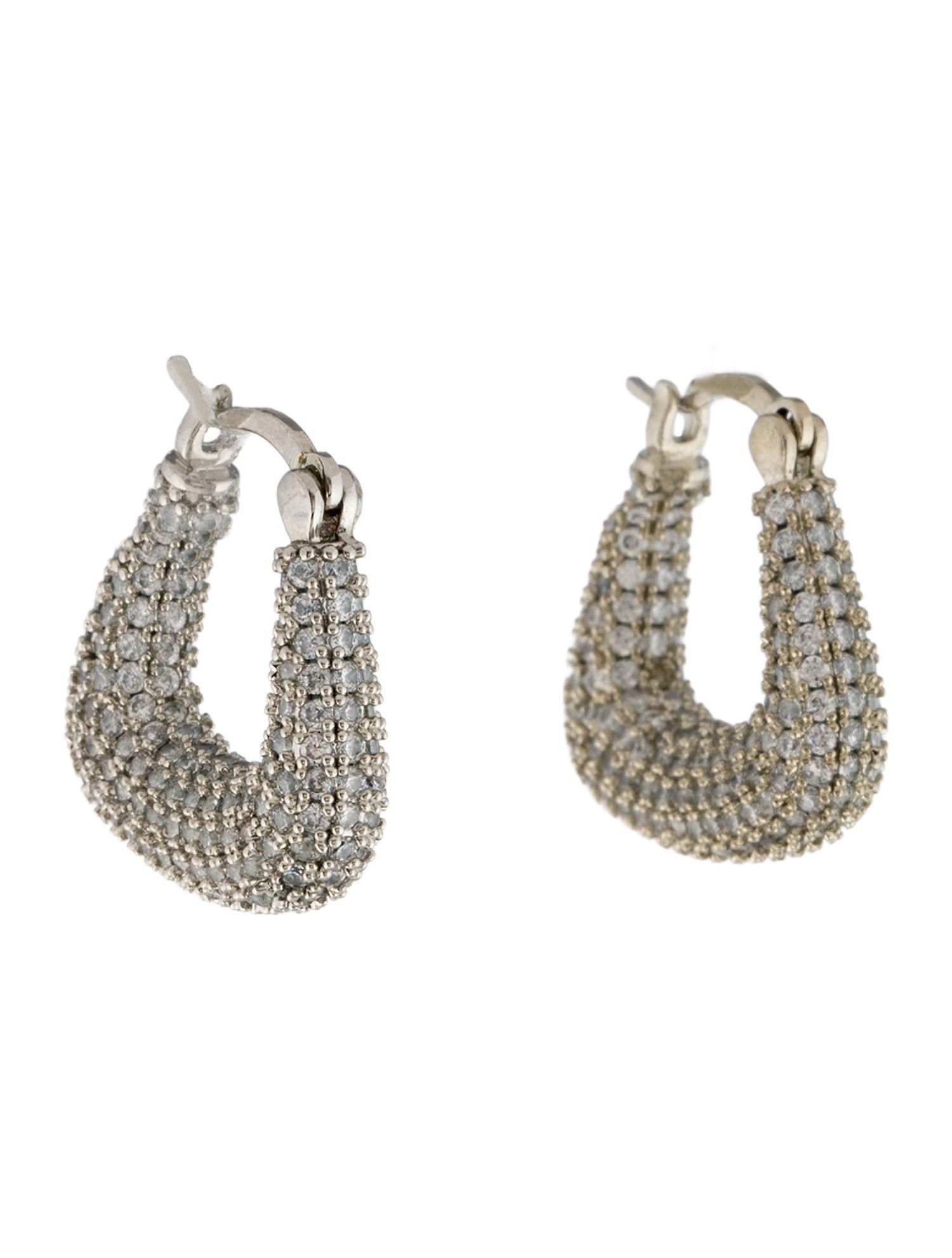 Fallon Cubic Zirconia Hoop Earrings