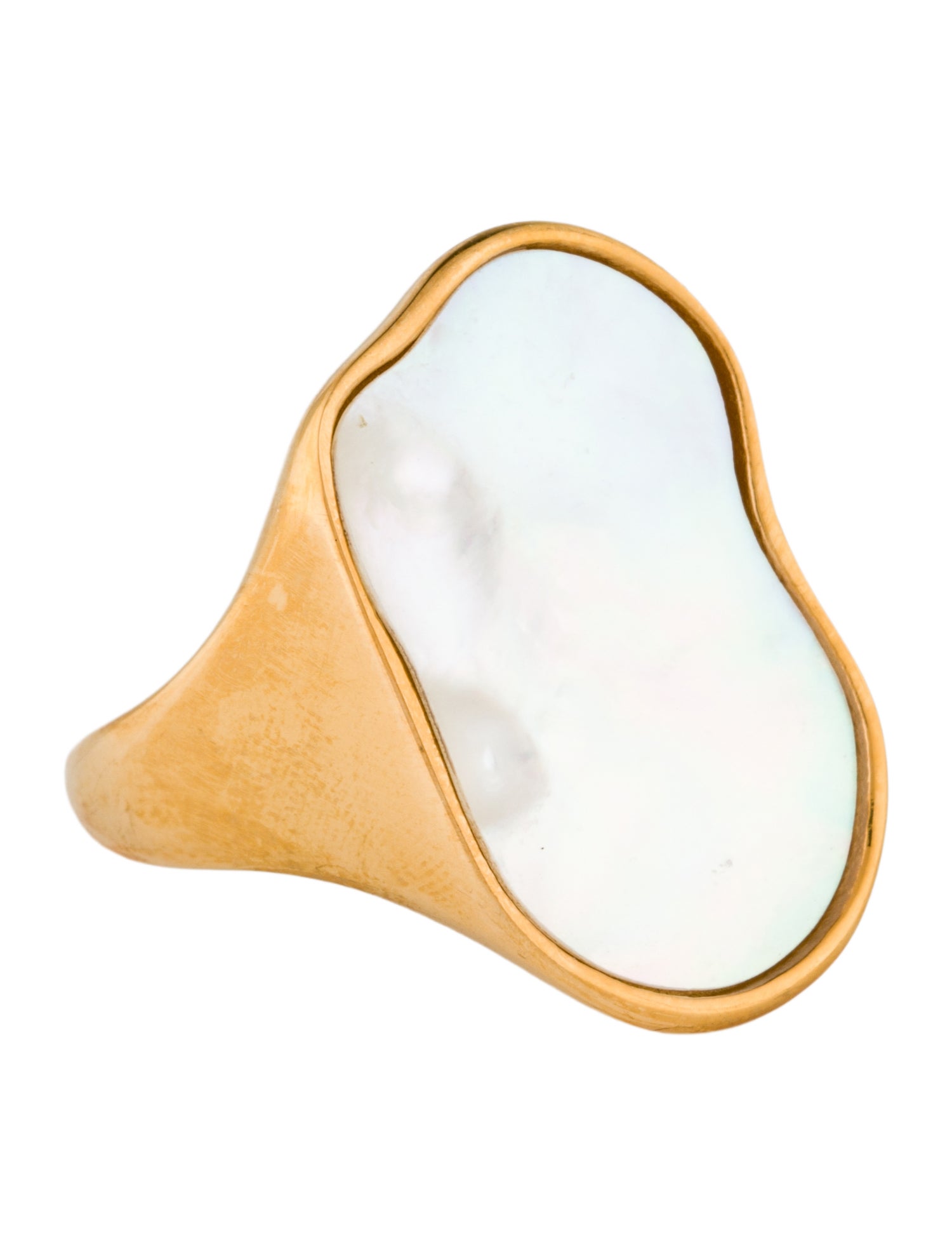 Fallon Mother Of Pearl Cocktail Ring