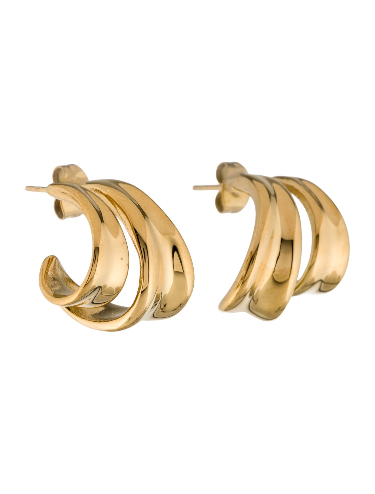 Fallon Ribbed Hoop Earrings