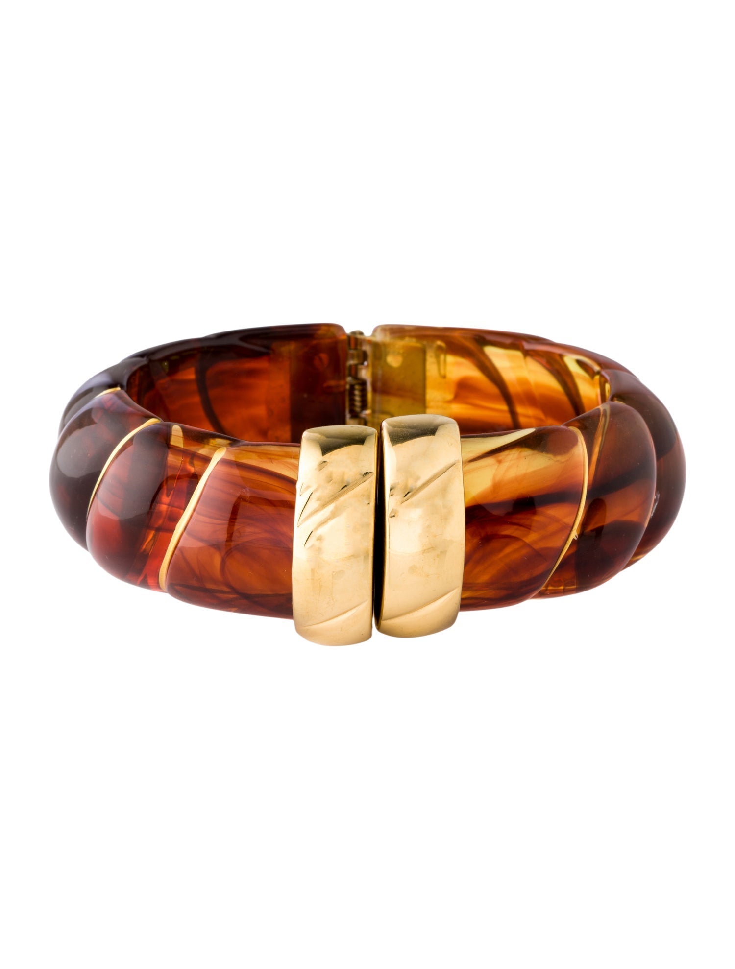Fallon Scalloped Resin Cuff Bracelet