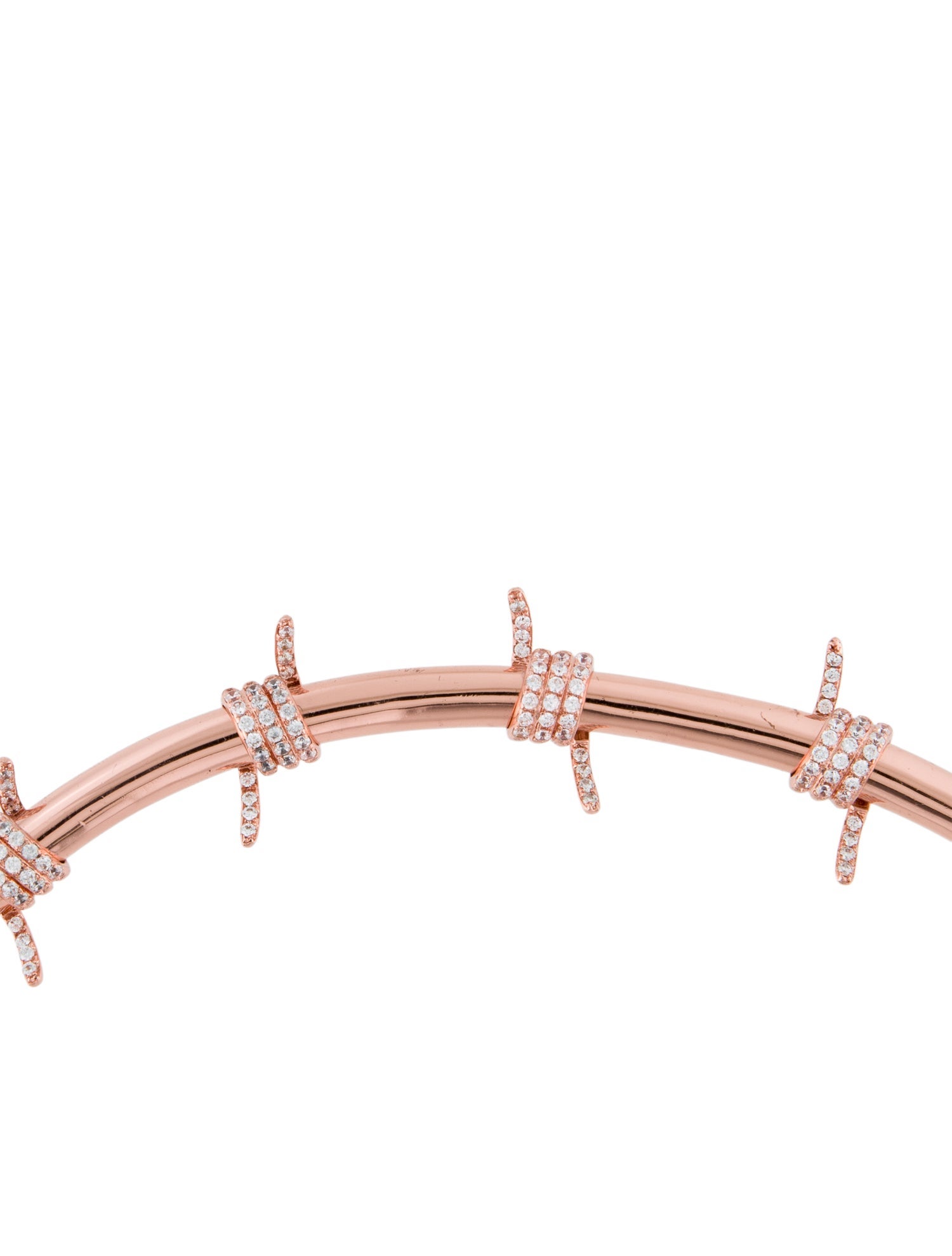 Fallon Crystal Barbed Wire Choker Necklace