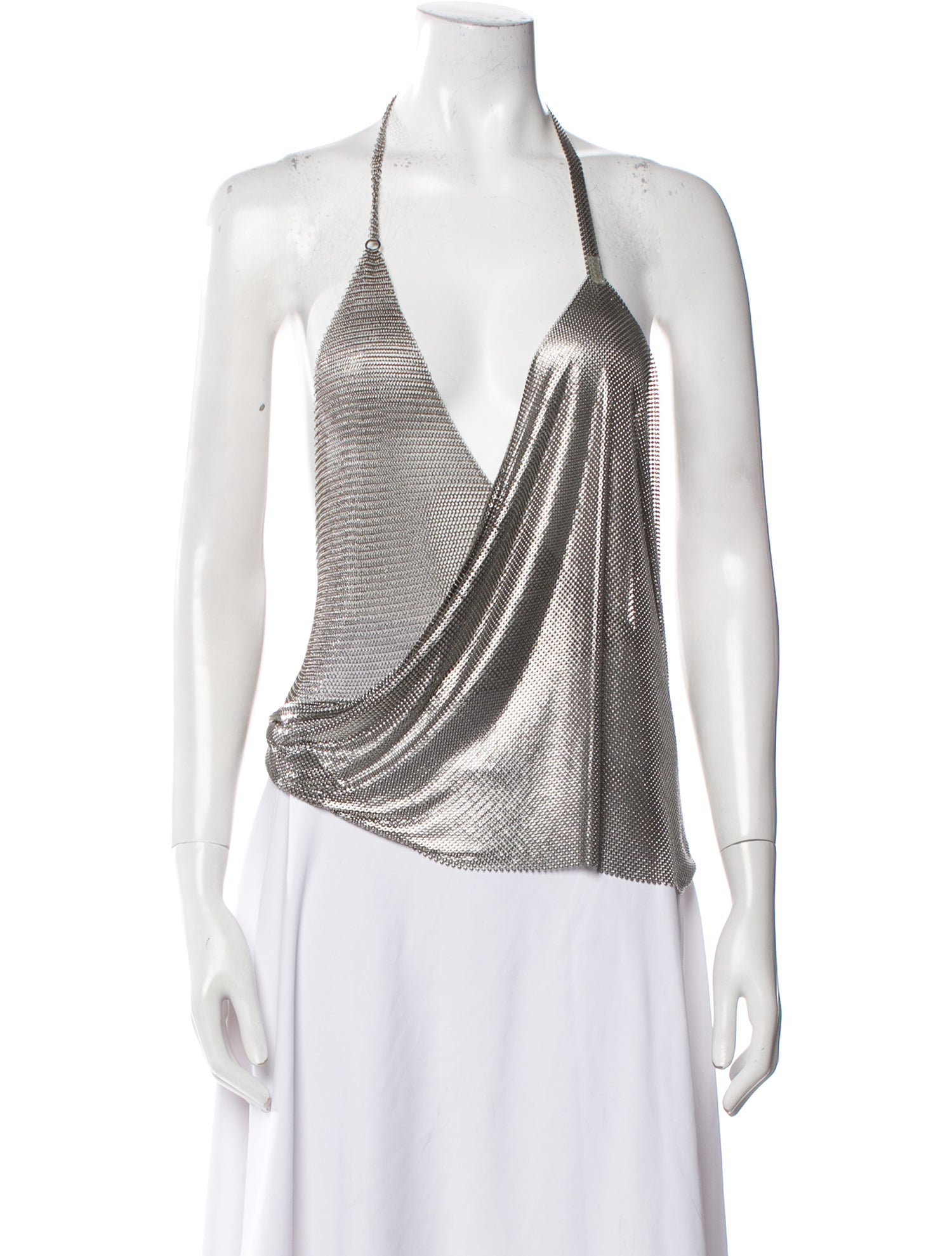 Fannie Schiavoni Printed Cowl Neck Top