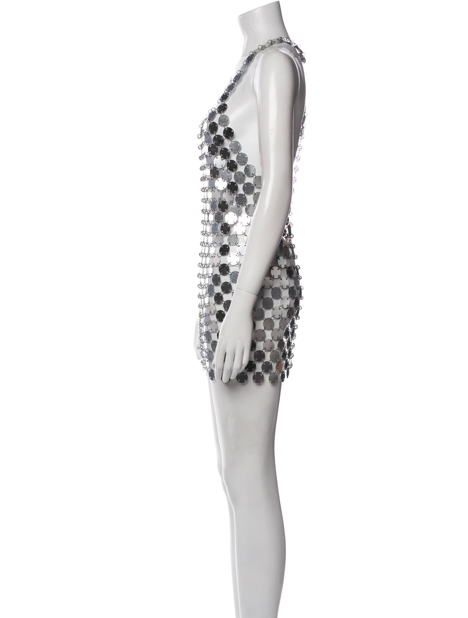 Fannie Schiavoni V-Neck Mini Dress