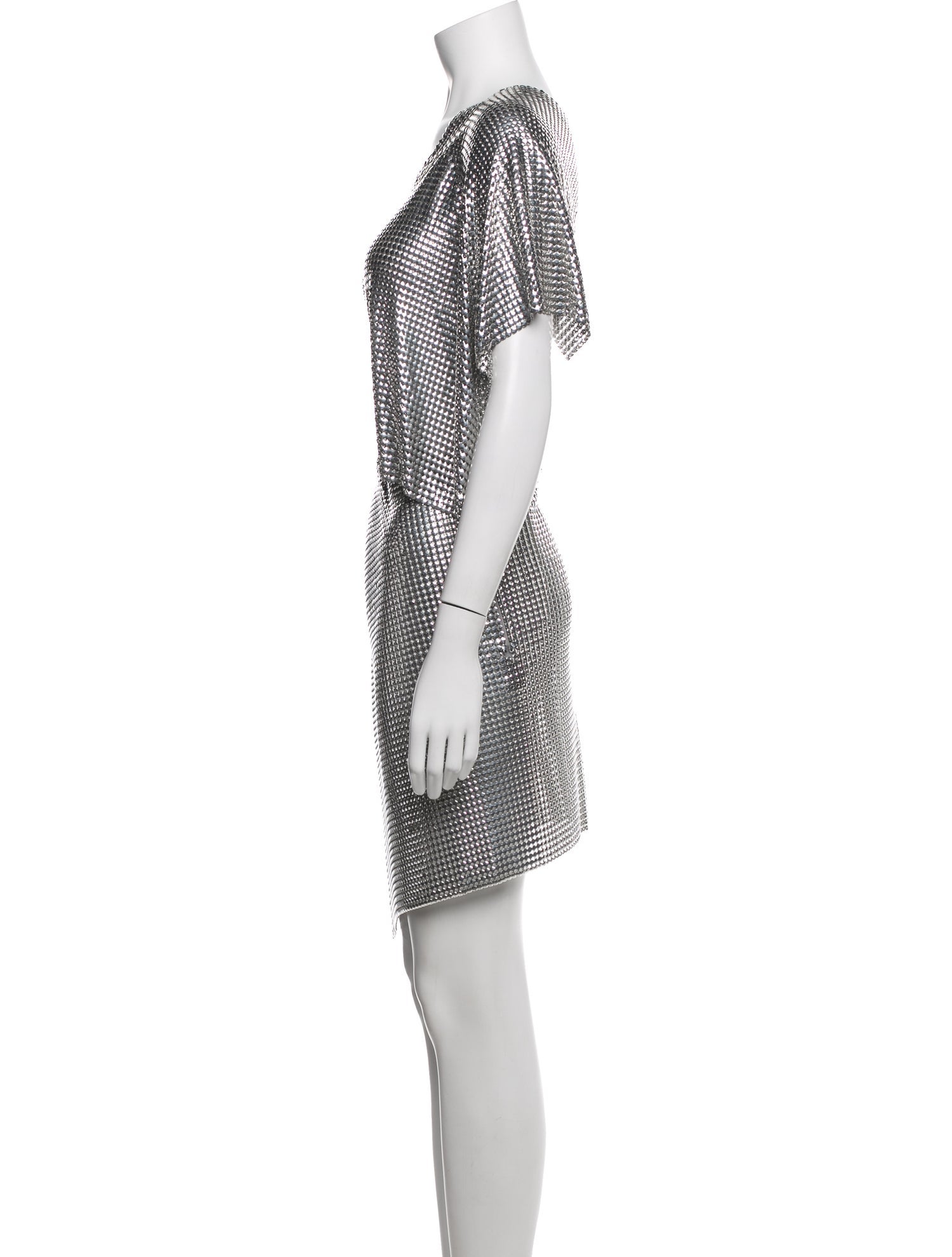 Fannie Schiavoni One-Shoulder Mini Dress
