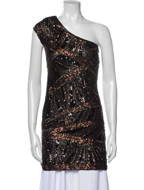 Farah Khan Printed One-Shoulder Tunic