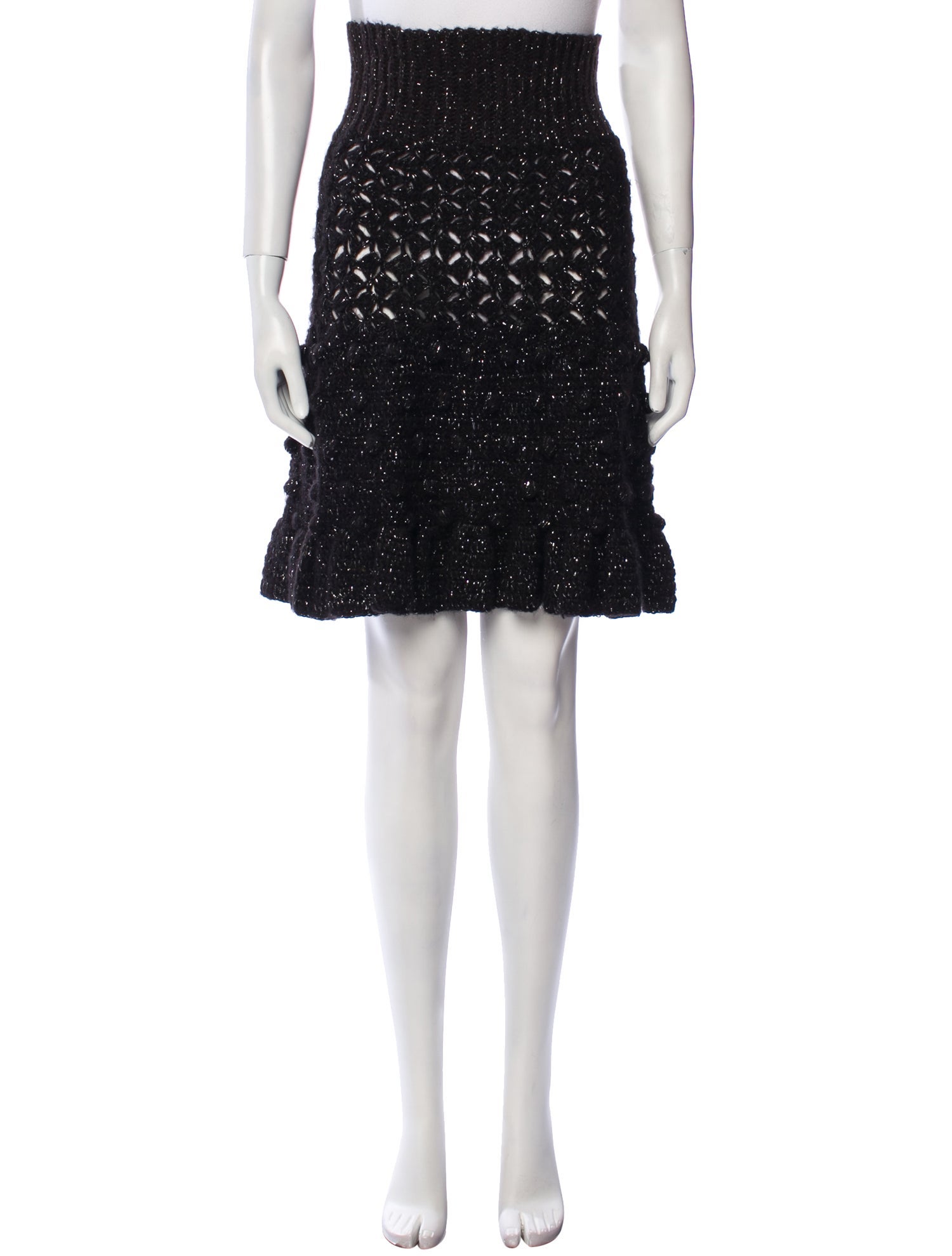 Frederick Anderson Alpaca Knee-Length Skirt