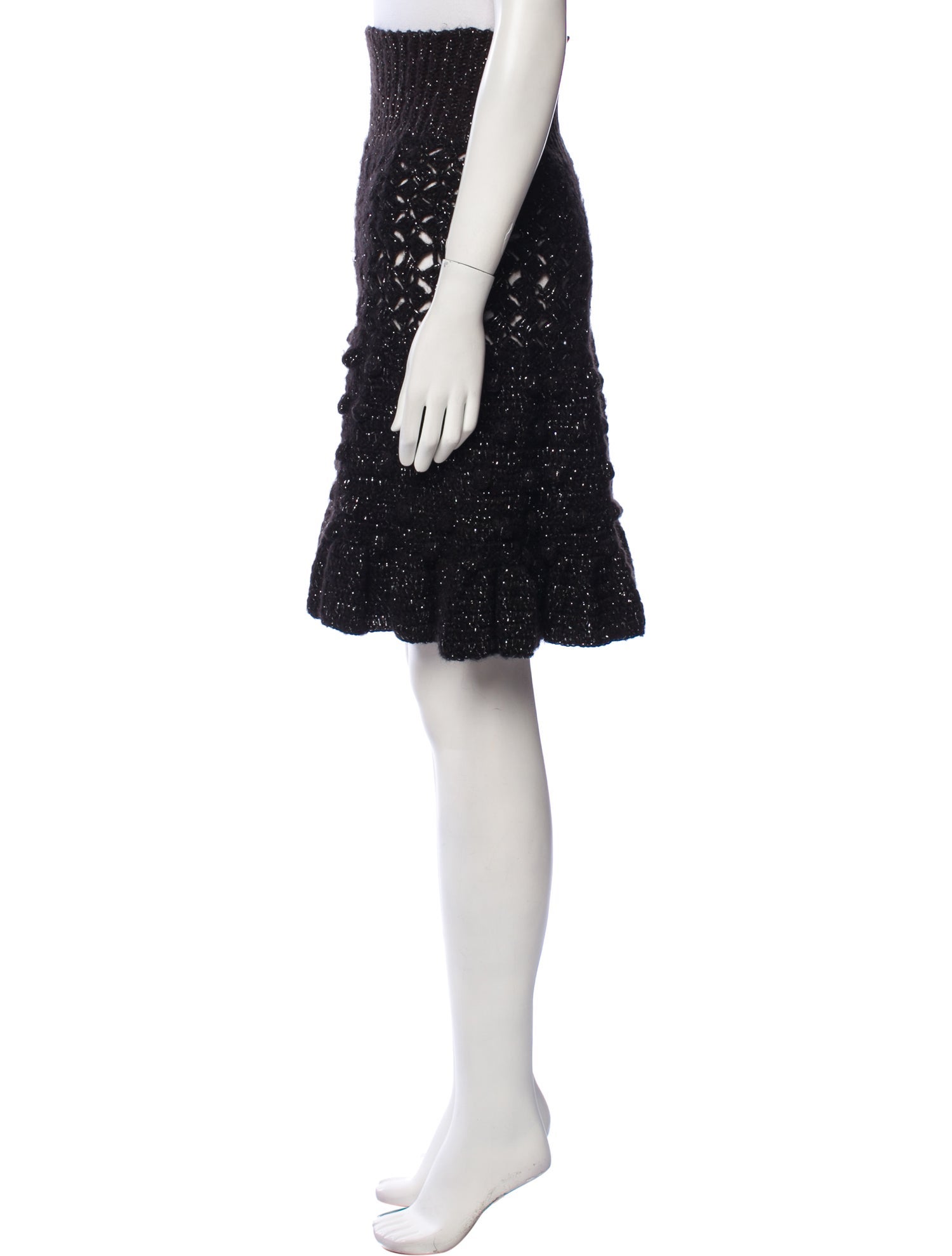 Frederick Anderson Alpaca Knee-Length Skirt