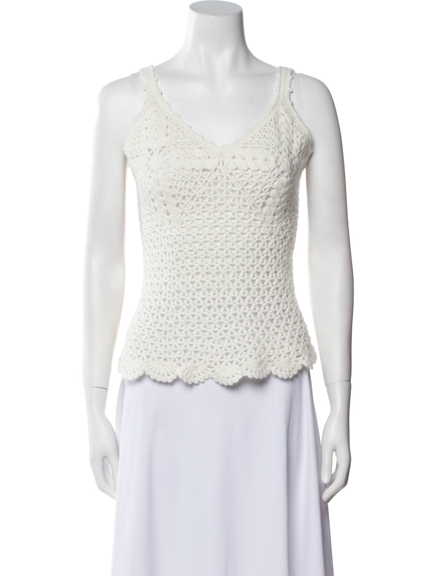 Frederick Anderson Mohair V-Neck Top