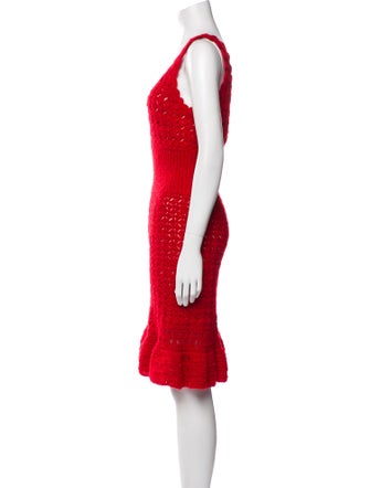 Frederick Anderson Scoop Neck Knee-Length Dress