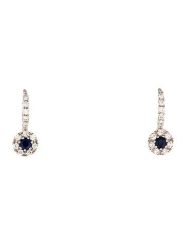 Favero 18K Sapphire & Diamond Drop Earrings