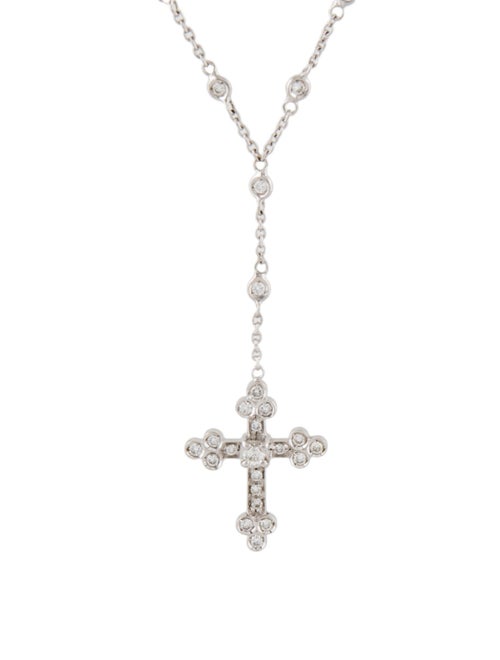 Favero 18K Diamond Cross Necklace