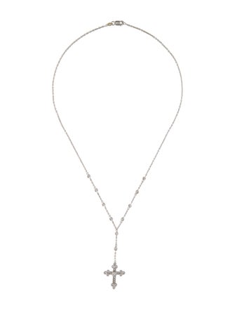 Favero 18K Diamond Cross Necklace