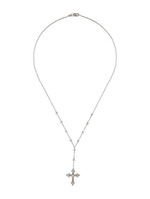 Favero 18K Diamond Cross Necklace