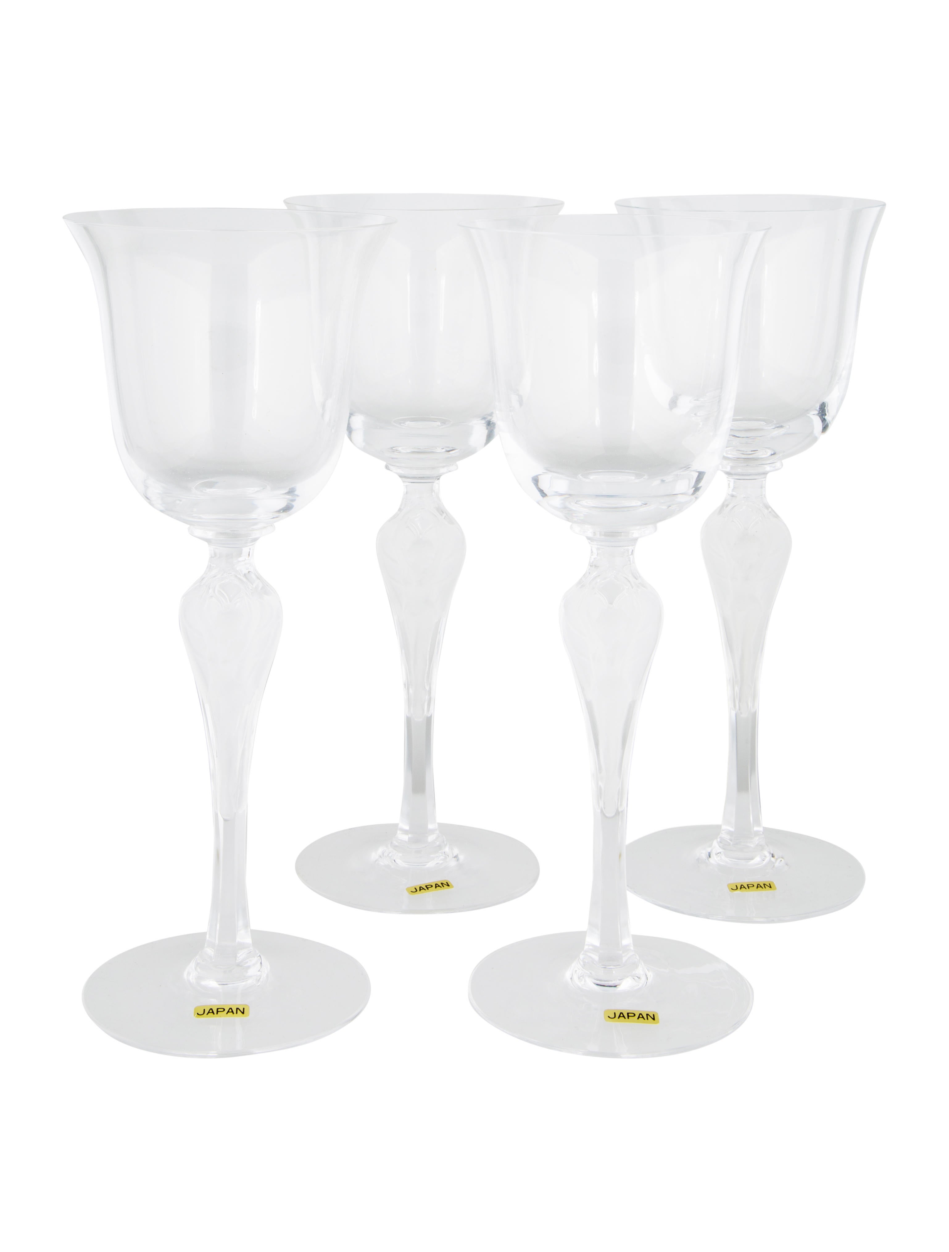 Fabergé Pavlova Crystal Wine Glasses Clear Dinnerware & Flatware