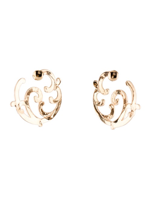Fabergé 18K Diamond Rococo Hoop Earrings