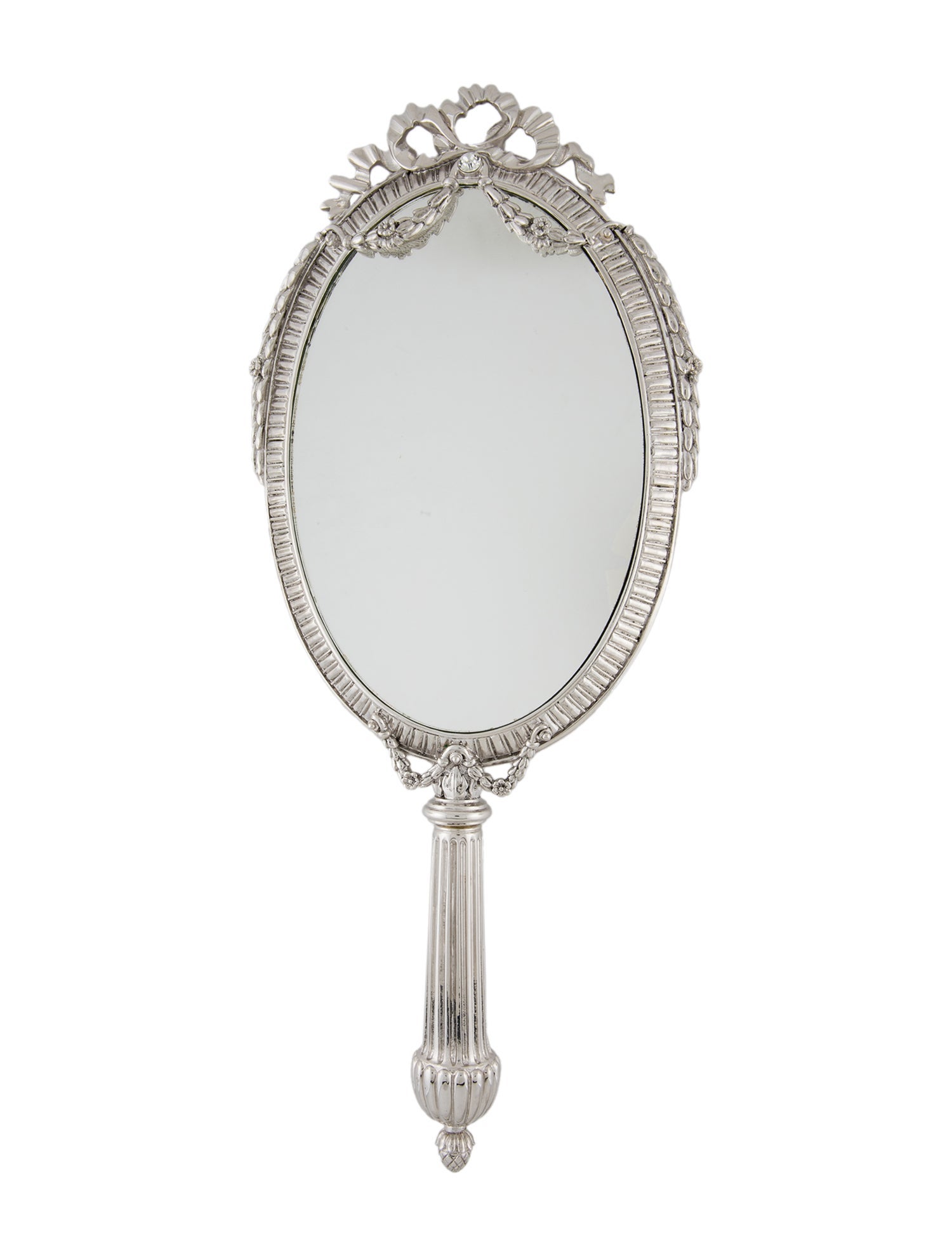 Fabergé Guilloche Swan Hand Mirror