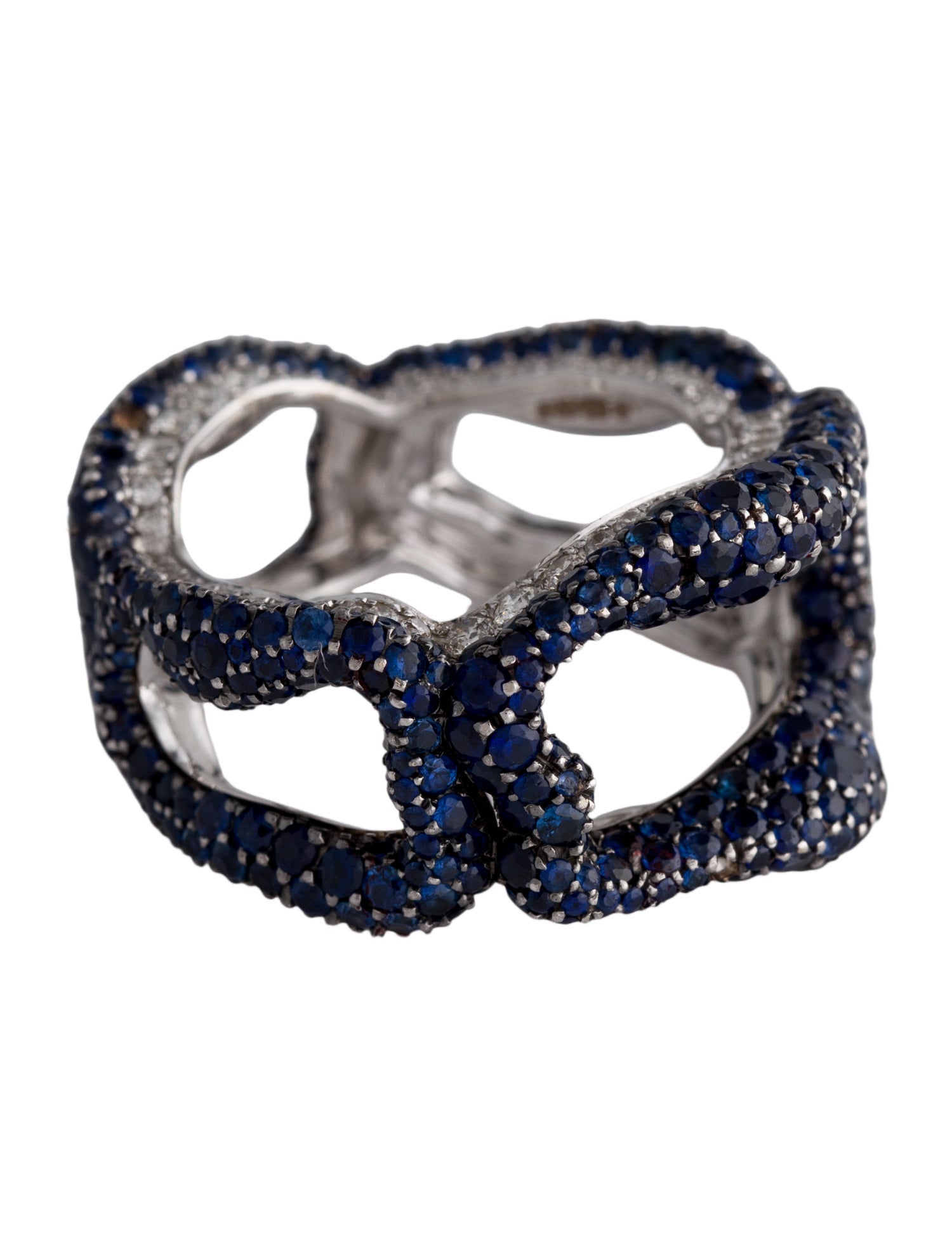 Fabergé 18K Sapphire & Diamond Emotion Gypsy Band