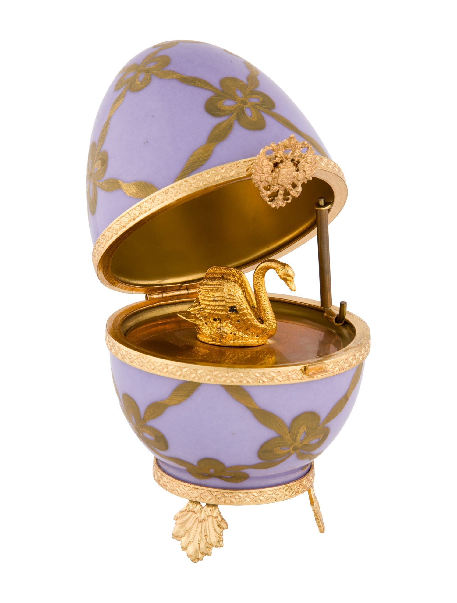 Fabergé Limoges Swan Imperial Egg