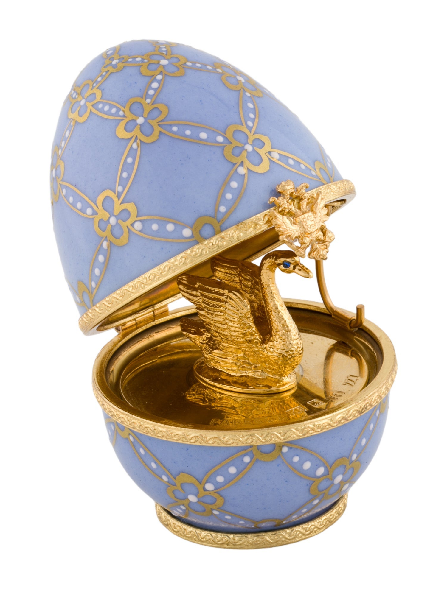 Fabergé Limoges Swan Imperial Egg