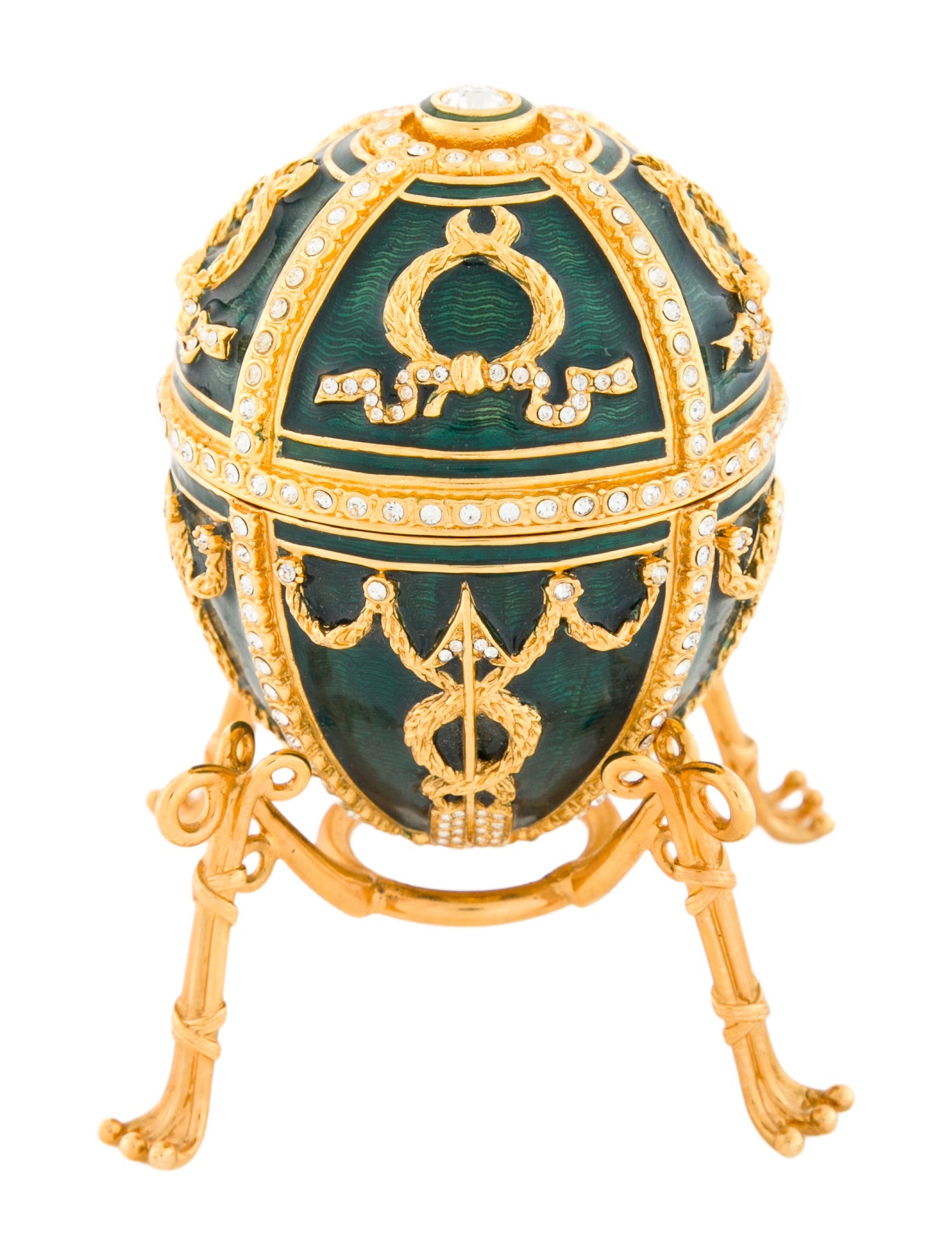 Fabergé Rosebud Egg Trinket Box & Pendant