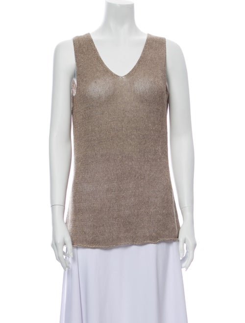 Fabiana Filippi V-Neck Sleeveless Top