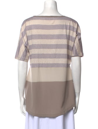 Fabiana Filippi Striped Crew Neck T-Shirt