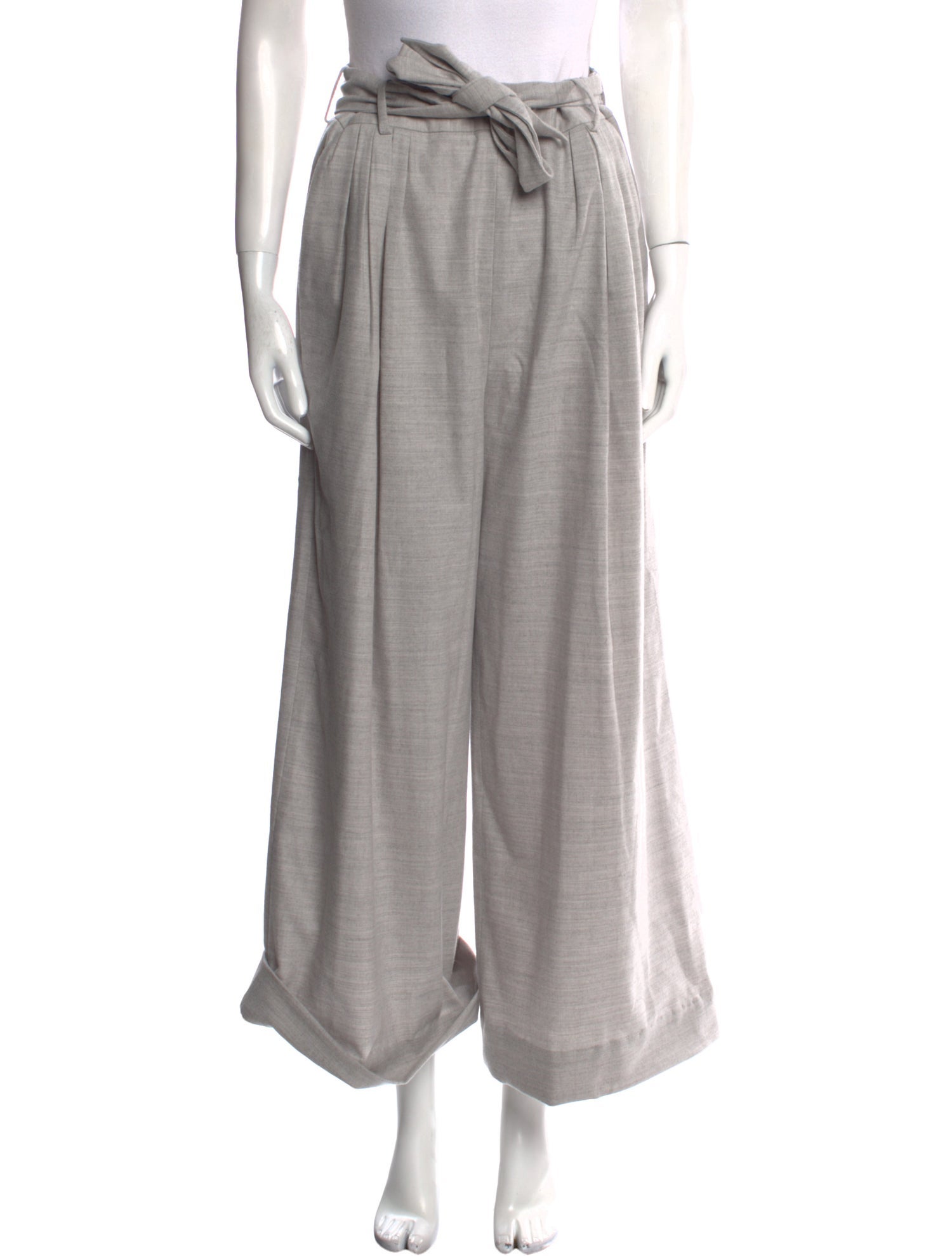 Fabiana Filippi Merino Wool Wide Leg Pants