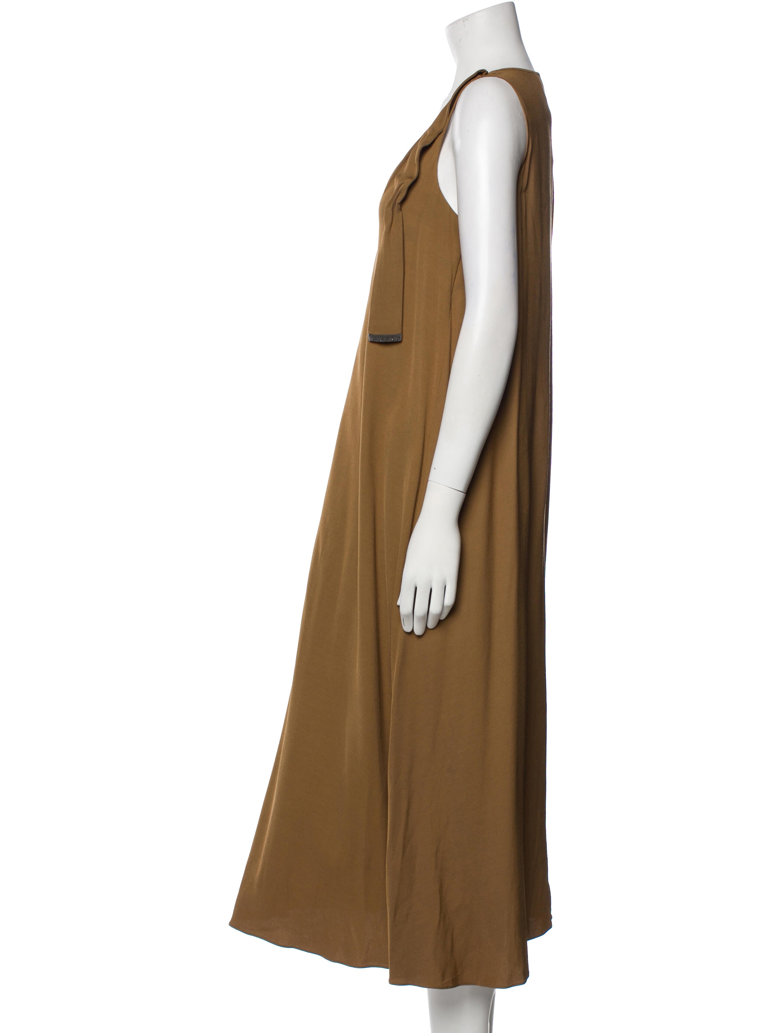 Fabiana Filippi V-Neck Long Dress