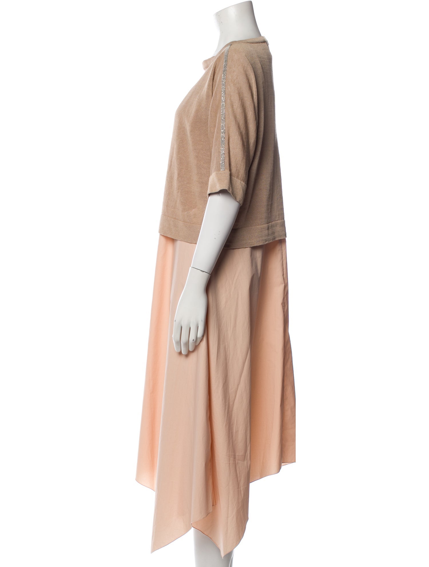 Fabiana Filippi Bateau Neckline Long Dress