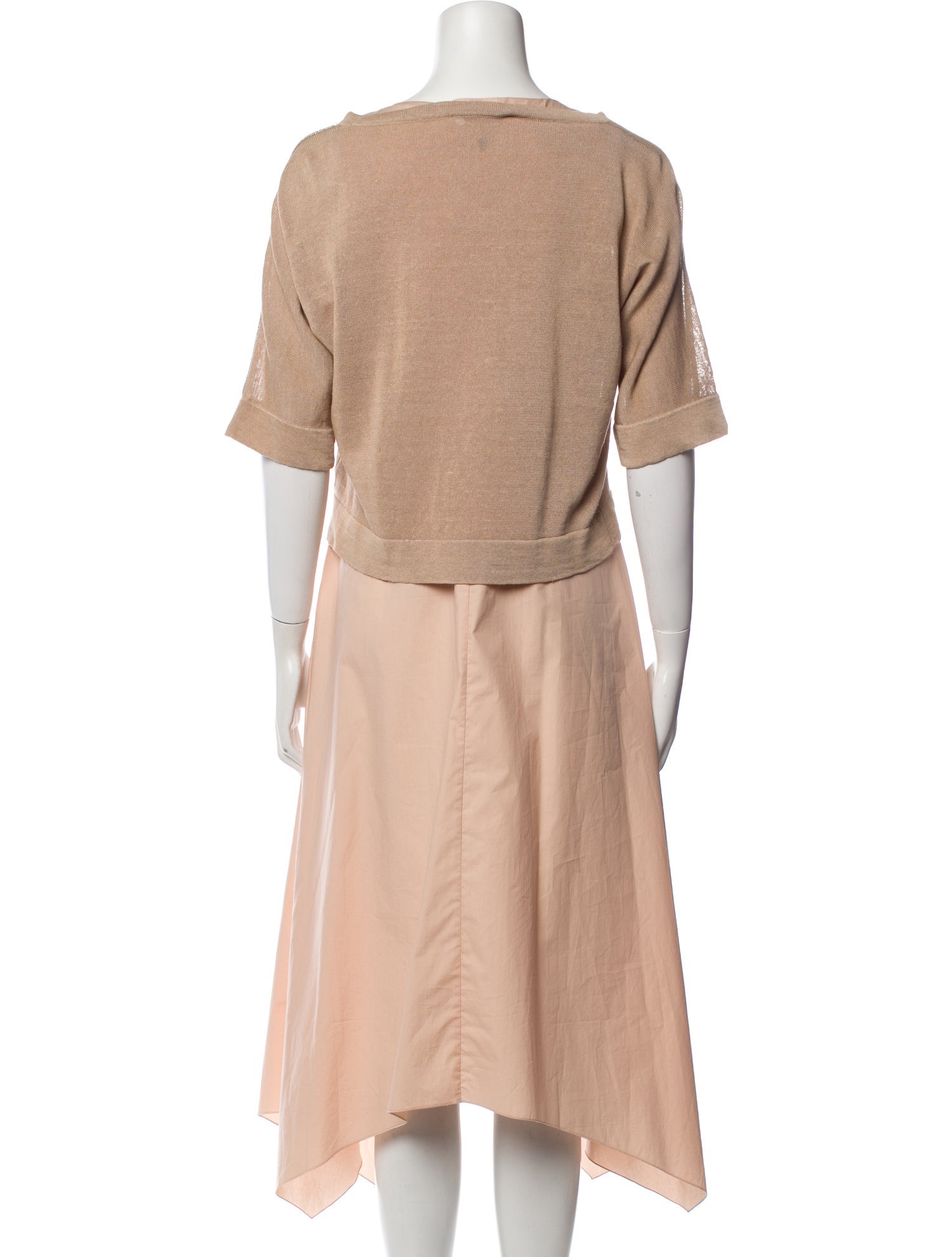 Fabiana Filippi Bateau Neckline Long Dress