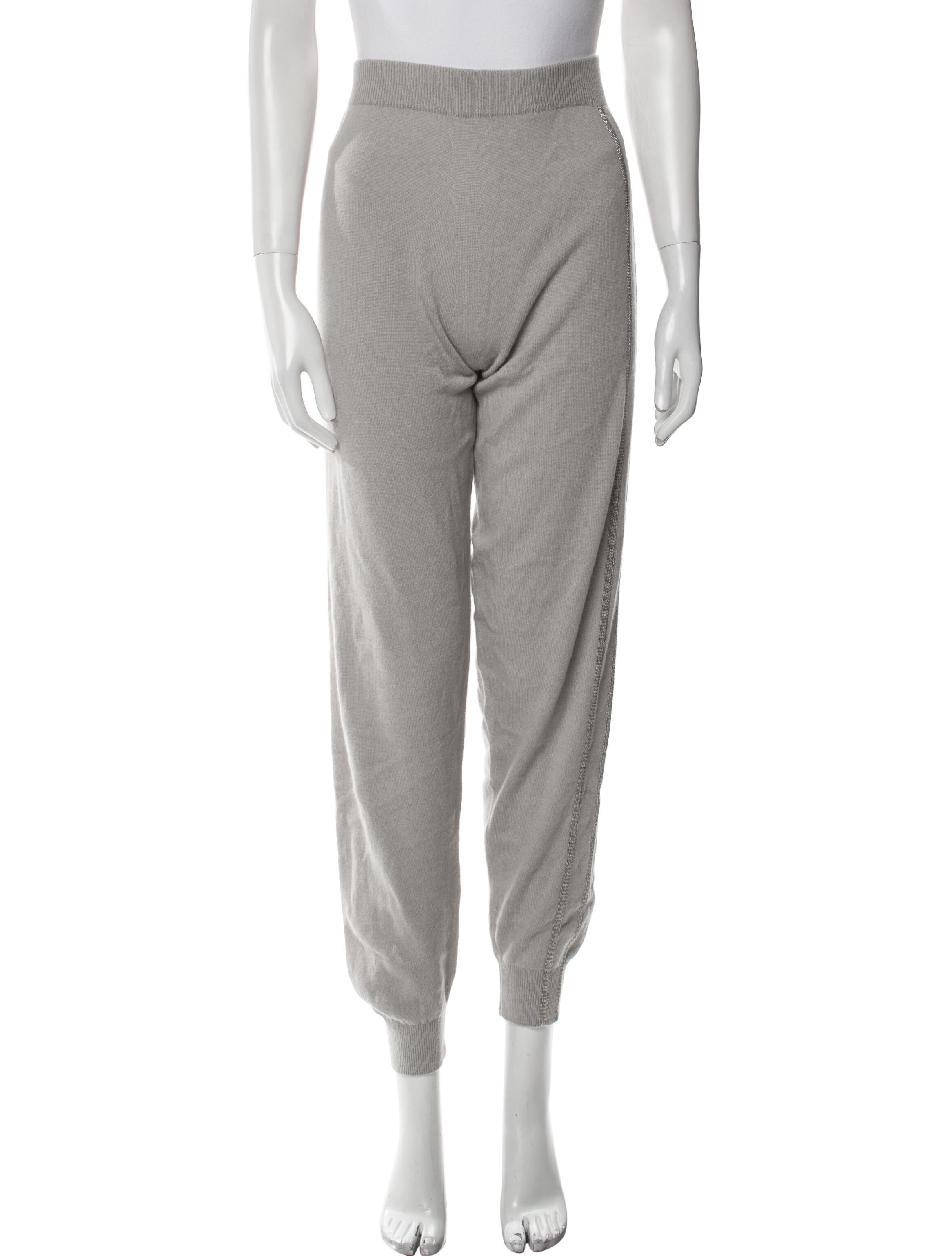 Fabiana Filippi Cashmere Beaded Accents Sweatpants