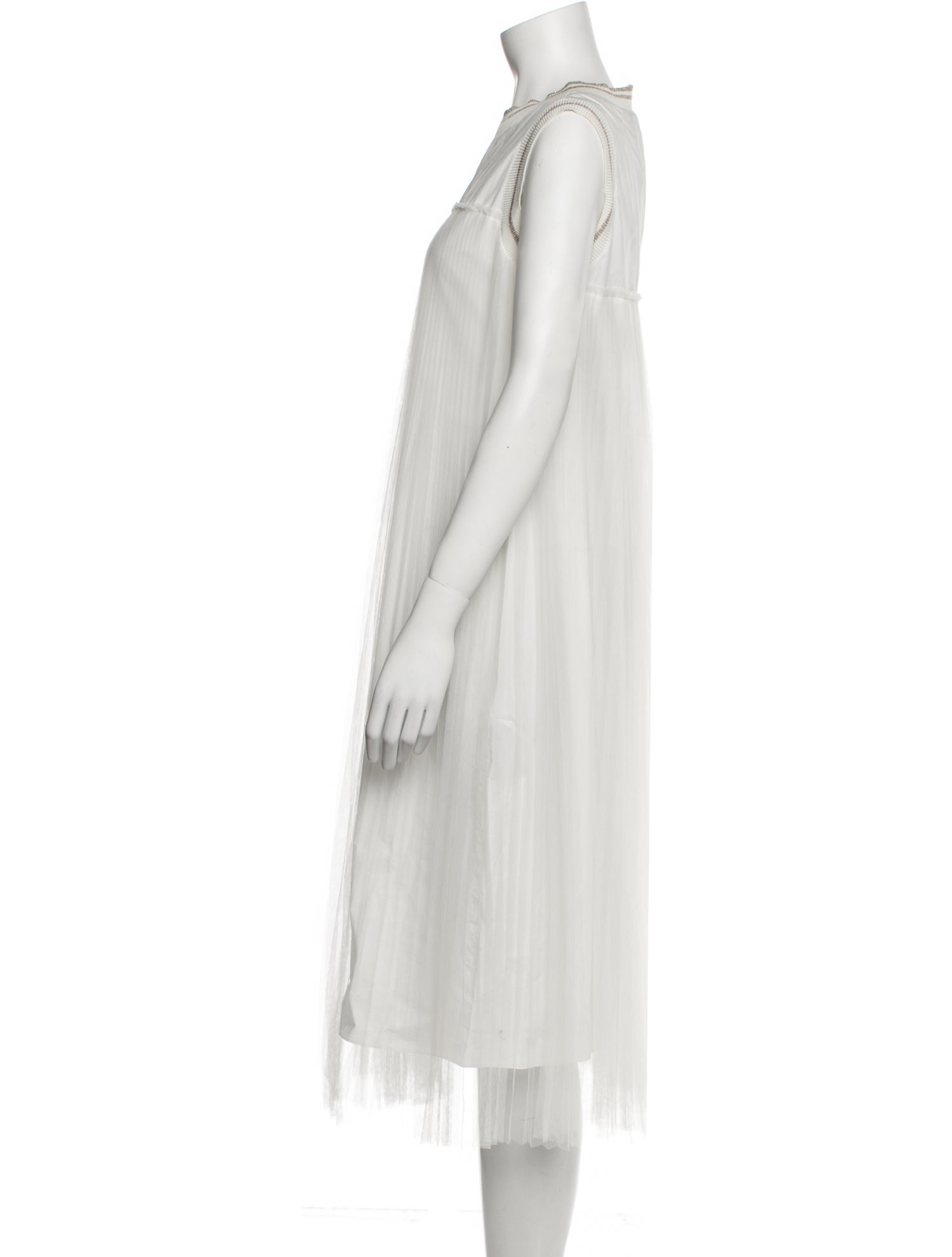 Fabiana Filippi Crew Neck Midi Length Dress