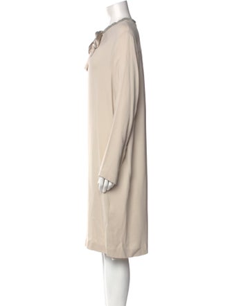 Fabiana Filippi Tie Neck Midi Length Dress