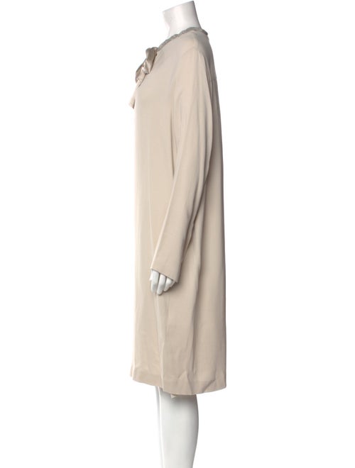 Fabiana Filippi Tie Neck Midi Length Dress