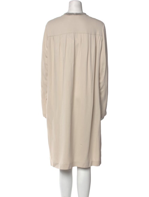 Fabiana Filippi Tie Neck Midi Length Dress