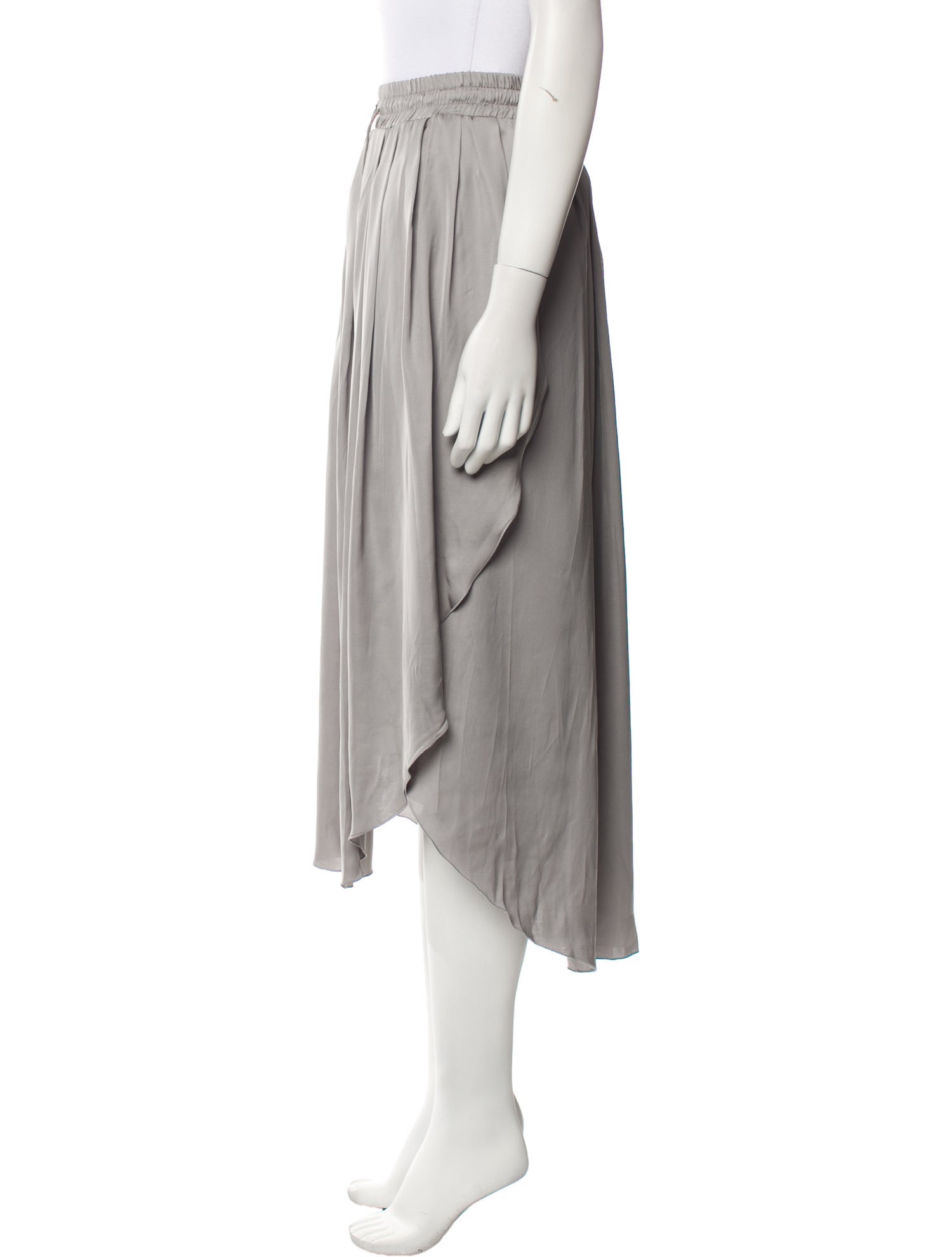 Fabiana Filippi Pleated Accents Midi Length Skirt