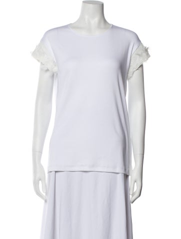 Fabiana Filippi Tops Scoop Neck Short Sleeve T-Shirt S