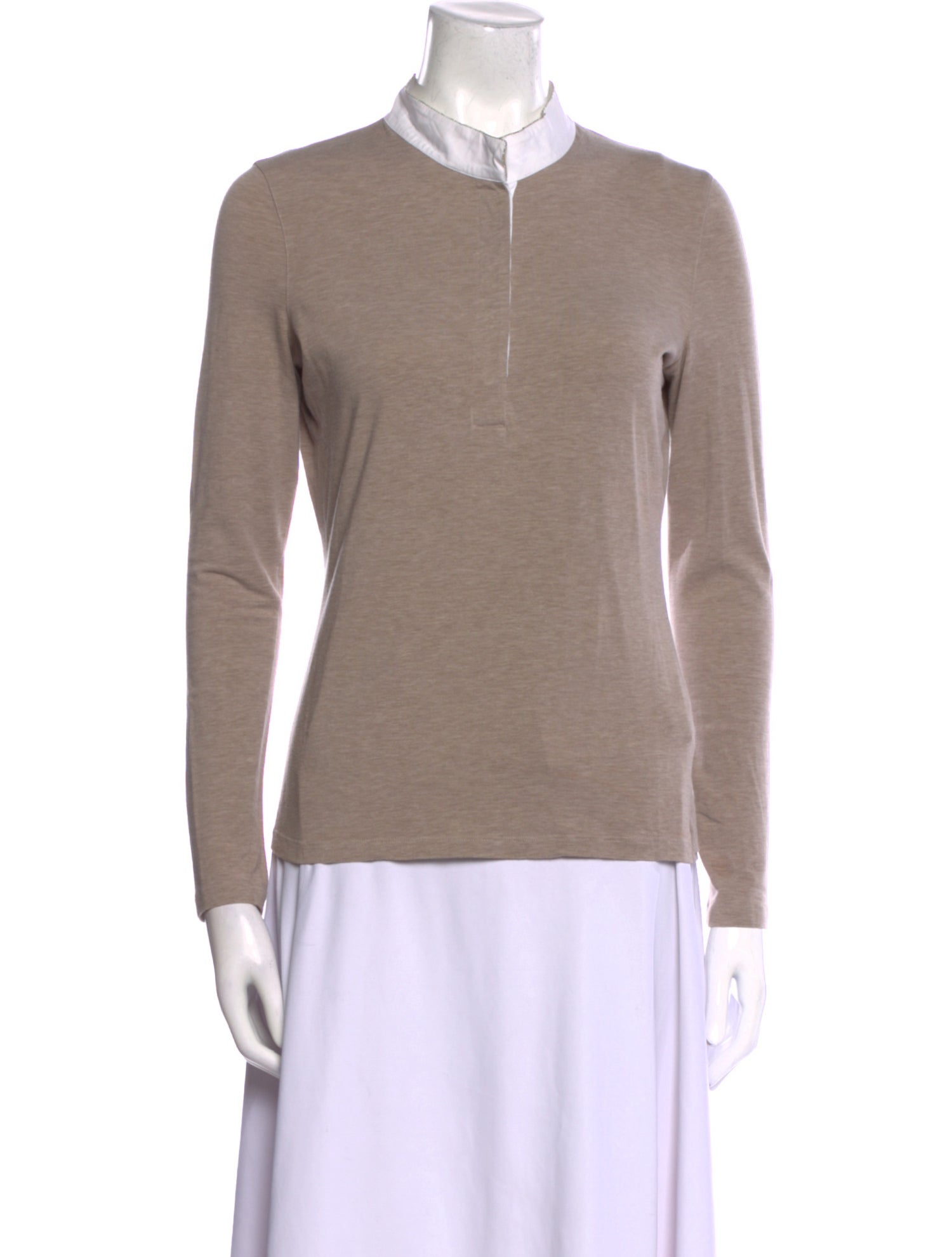Fabiana Filippi Mock Neck Long Sleeve Sweatshirt