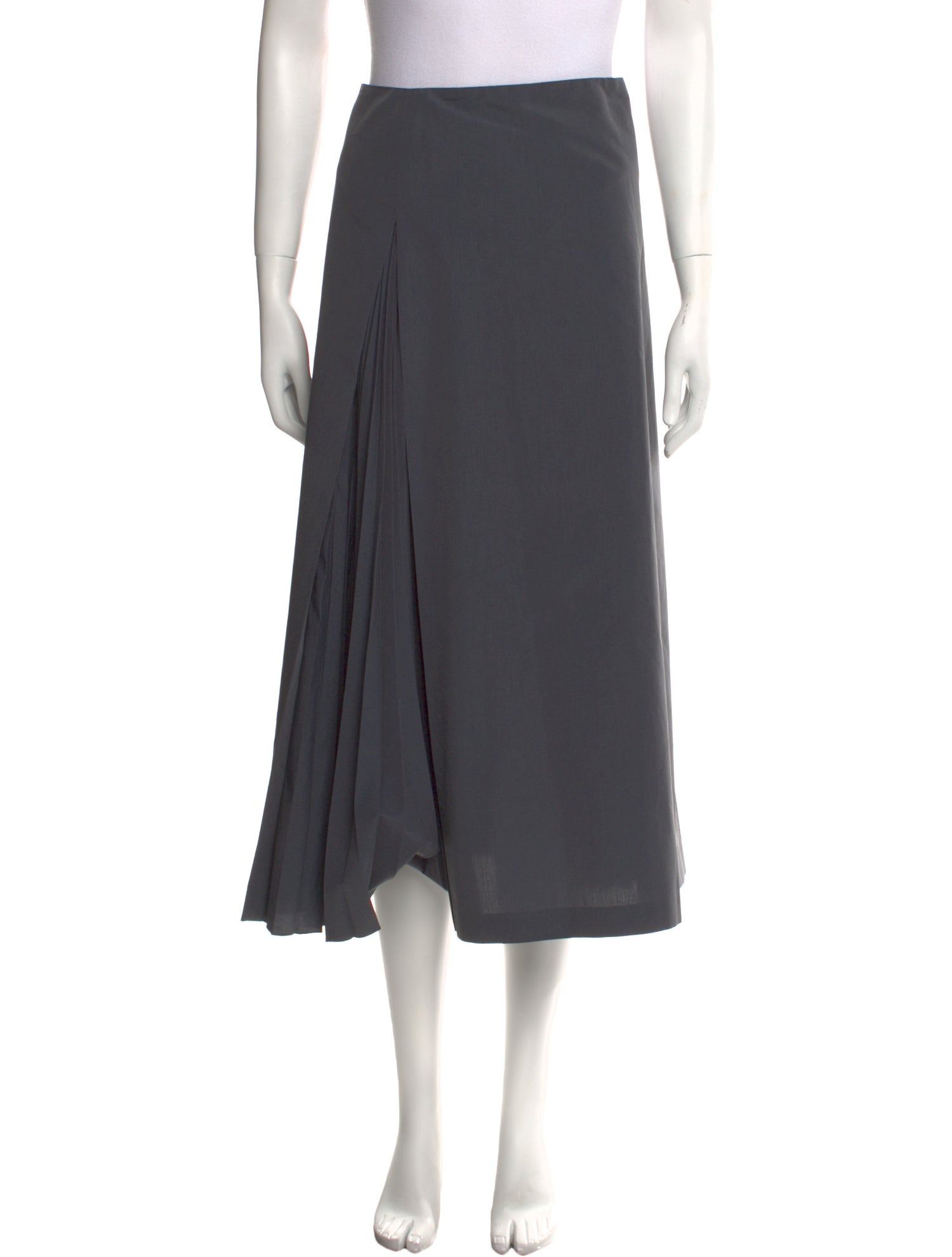 Fabiana Filippi Pleated Accents Midi Length Skirt