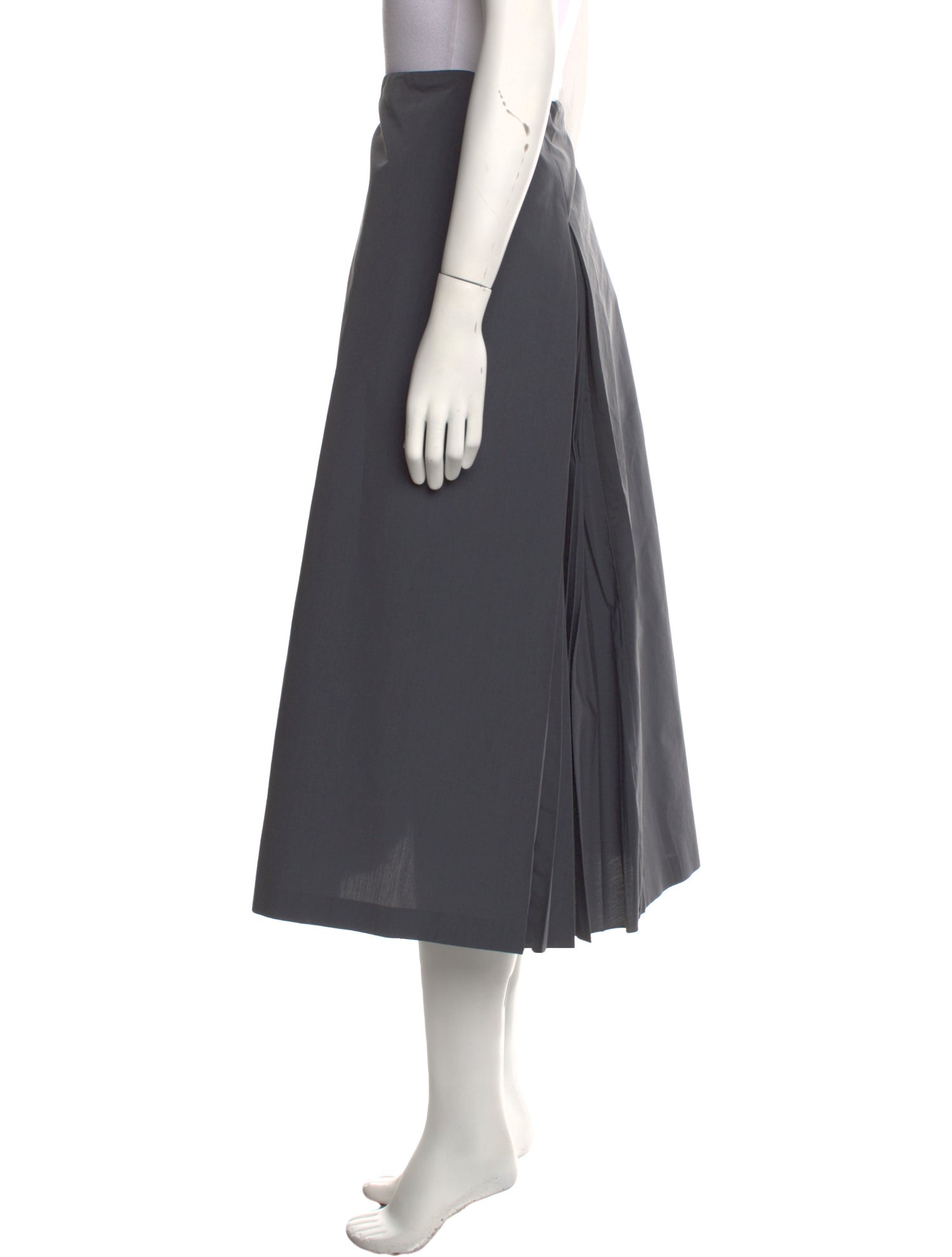 Fabiana Filippi Pleated Accents Midi Length Skirt