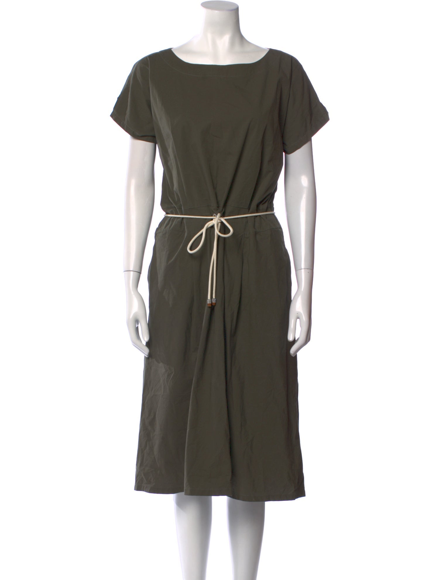 Fabiana Filippi Bateau Neckline Knee-Length Dress